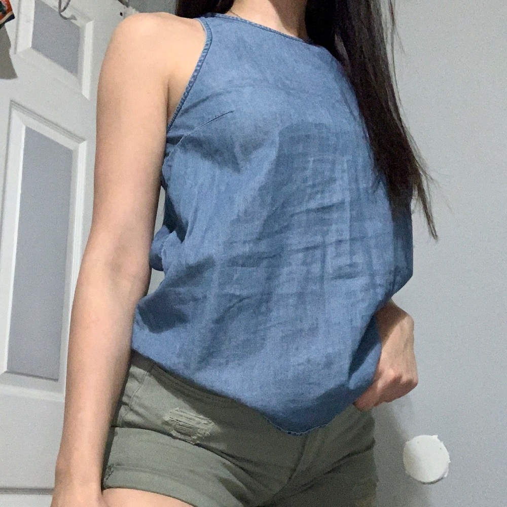 Jean tank top
